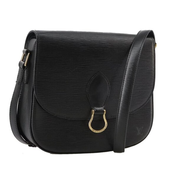 LOUIS VUITTON Epi Saint Cloud GM Shoulder Bag Black Noir - Picture 1 of 16